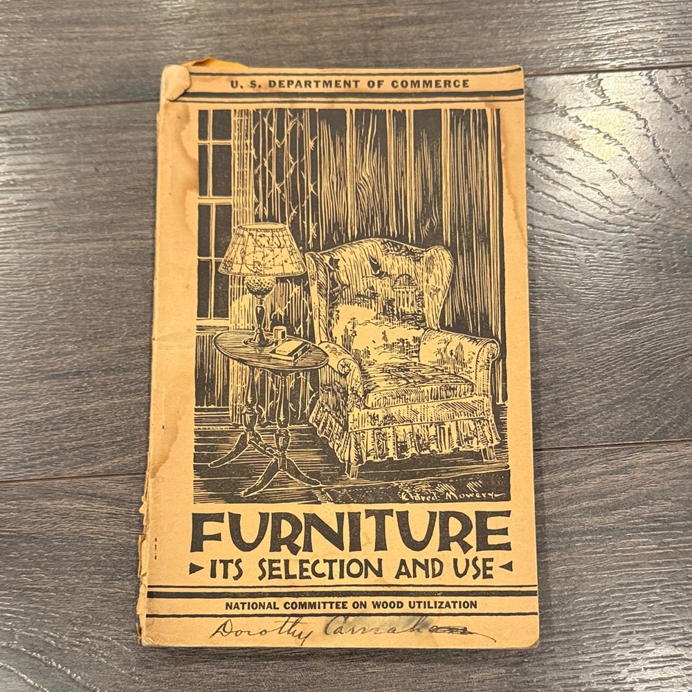Vintage-Style Furniture Guide Booklet - Tan